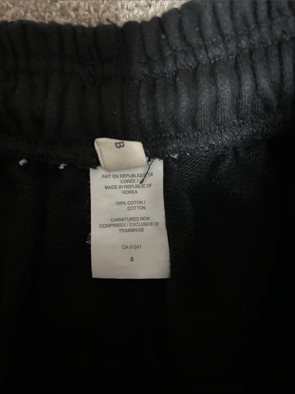 Djab Baggy Wide Leg Black Sweatpants - Picture 3 of 6